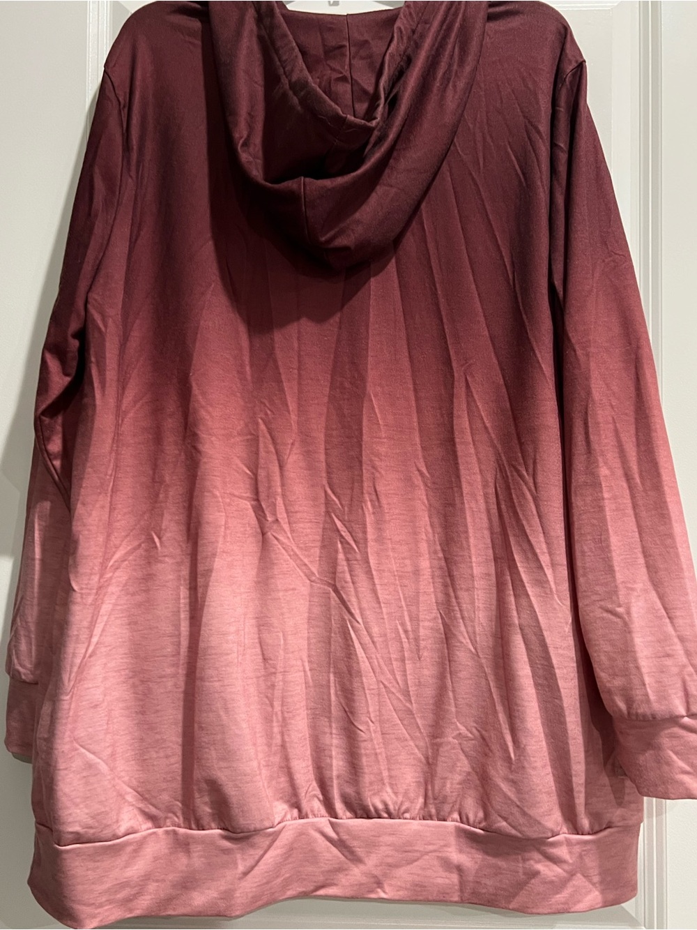 BloomChic  Ombre Hoodie in Dusty Rose - Picture 3 of 6
